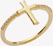 Rizen Jewelry Luminous Cross Pavé Ring