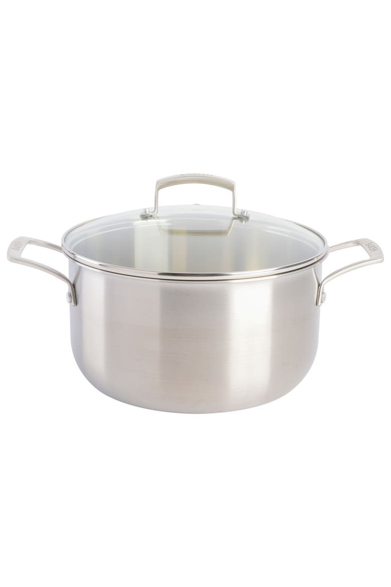 12pc Stainless Steel Carbon Steel Aluminum Cookware Set, Alternate, color, Silver