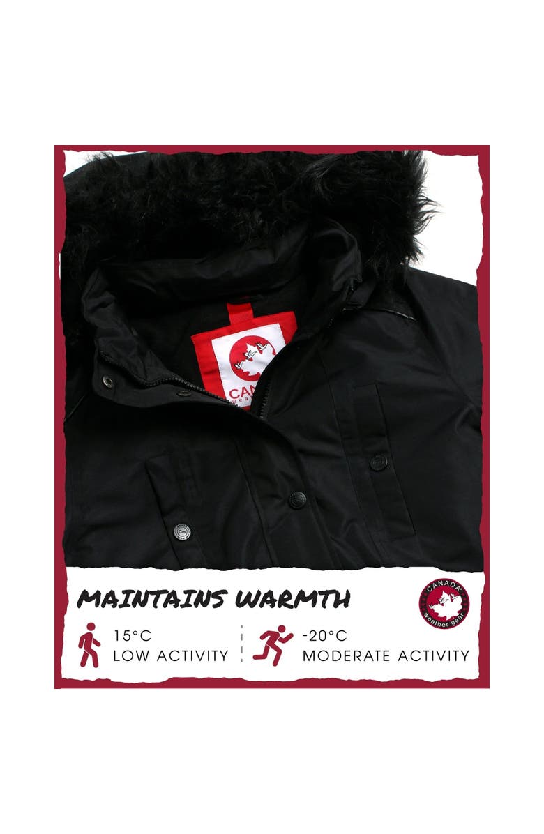 CANADA WEATHER GEAR Women's Long Winter Jacket, Alternate, color, Black