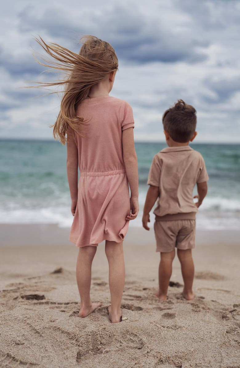 Manière Beach Terry Polo & Shorts Set, Alternate, color, 