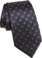 ZEGNA TIES Floral Silk Jacquard Tie