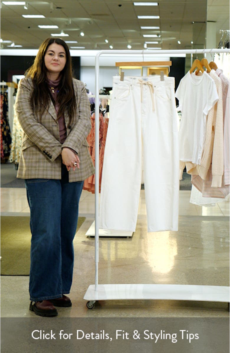 Brynn Drawstring High Waist Wide Leg Jeans, sales video thumbnail