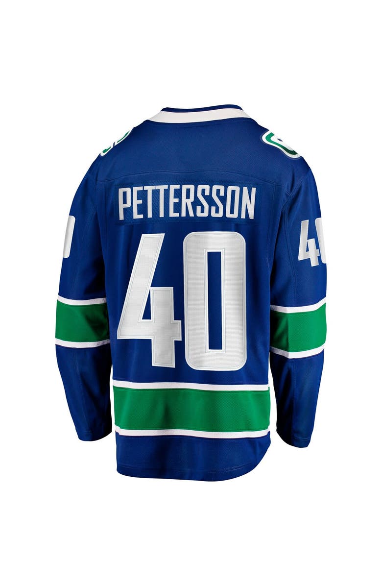FANATICS Men's Fanatics Branded Elias Pettersson Blue Vancouver Canucks Home Breakaway Jersey, Alternate, color, Blue