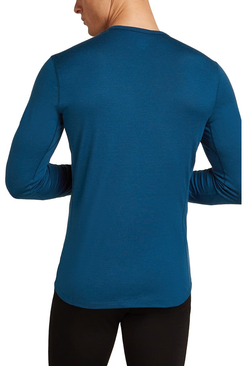 Oasis Long Sleeve Wool Base Layer T-Shirt, Alternate, color, ATLANTIS
