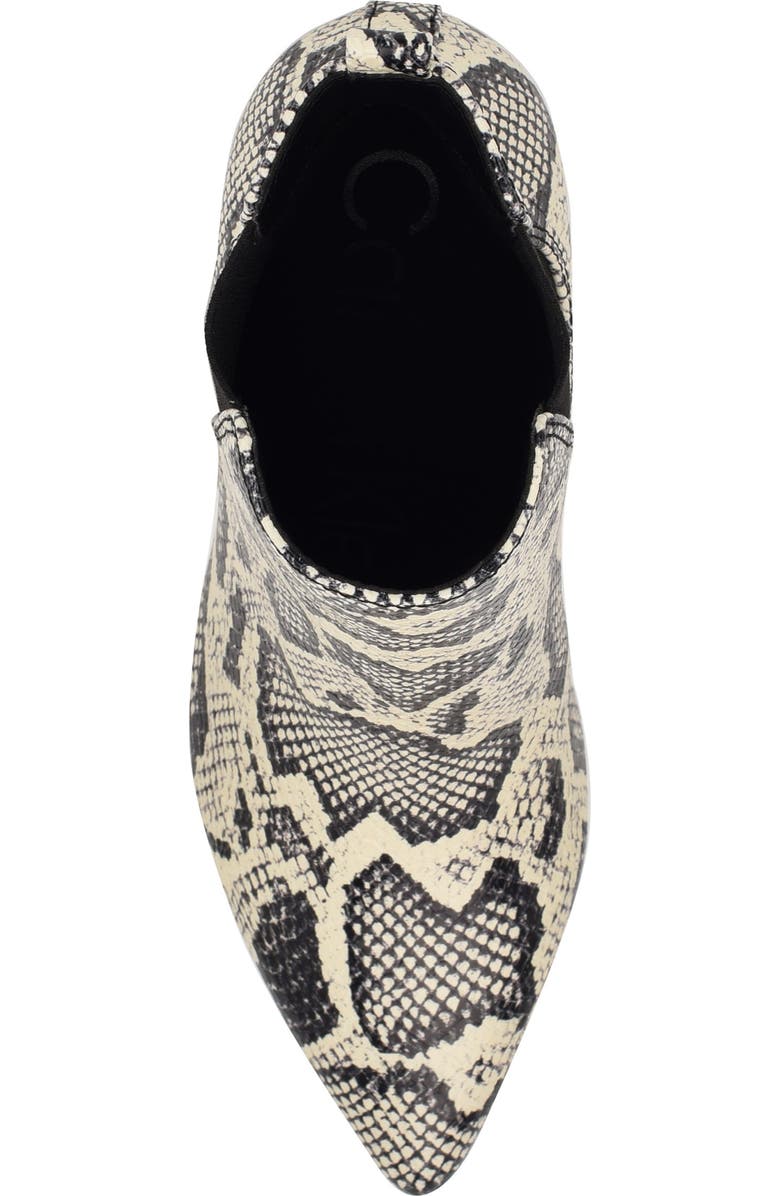 Calvin Klein Samara Bootie, Alternate, color, Black/ White Snake Emobssed