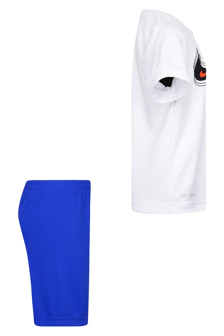 Kids' Dri-FIT T-Shirt & Shorts Set, Alternate, color, HYPER ROYAL