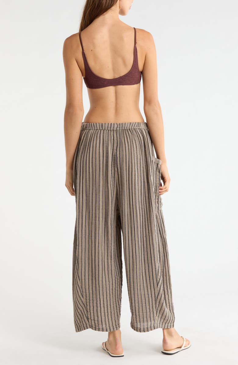 Free People Quin Stripe Cotton Drawstring Pants, Alternate, color,