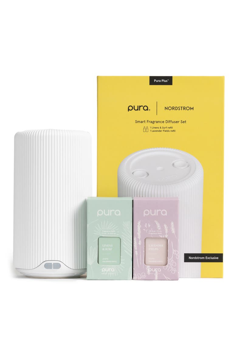 x Nordstrom Pura Plus Smart Fragrance Diffuser & Refills Set (Nordstrom Exclusive), Main, color, WHITE