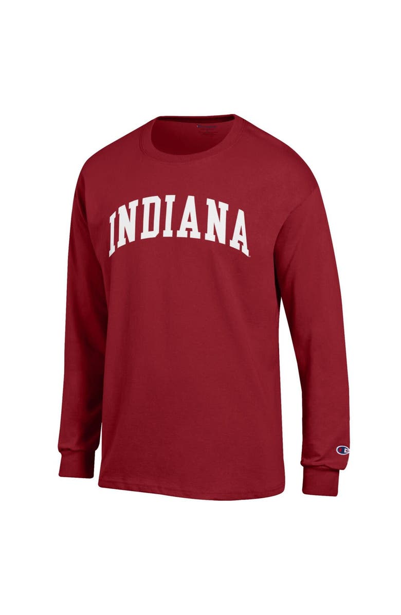 Champion Men's Champion  Crimson Indiana Hoosiers Basic Arch Long Sleeve T-Shirt, Alternate, color, 