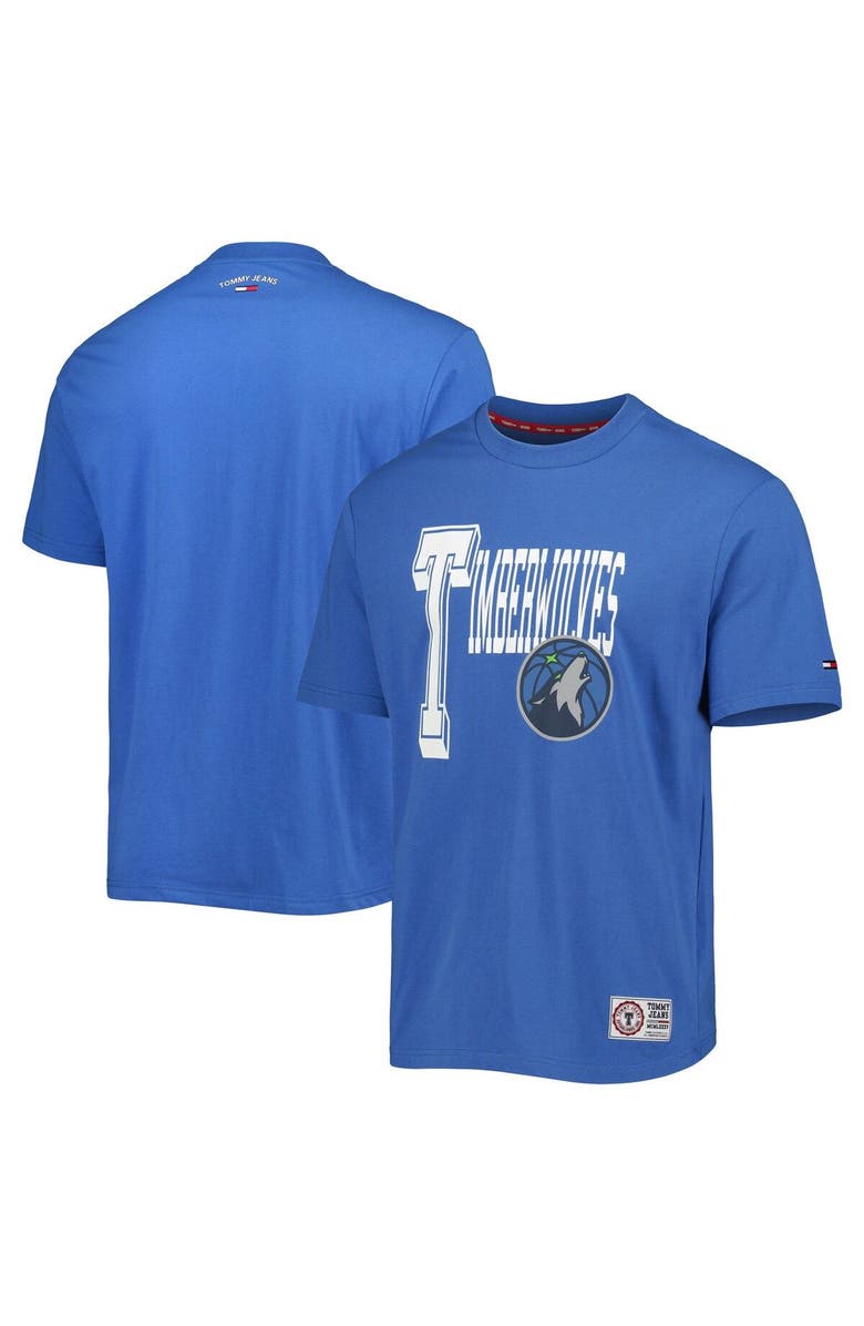 TOMMY JEANS Men's Tommy Jeans Blue Minnesota Timberwolves Mel Varsity T-Shirt, Main, color, Blue