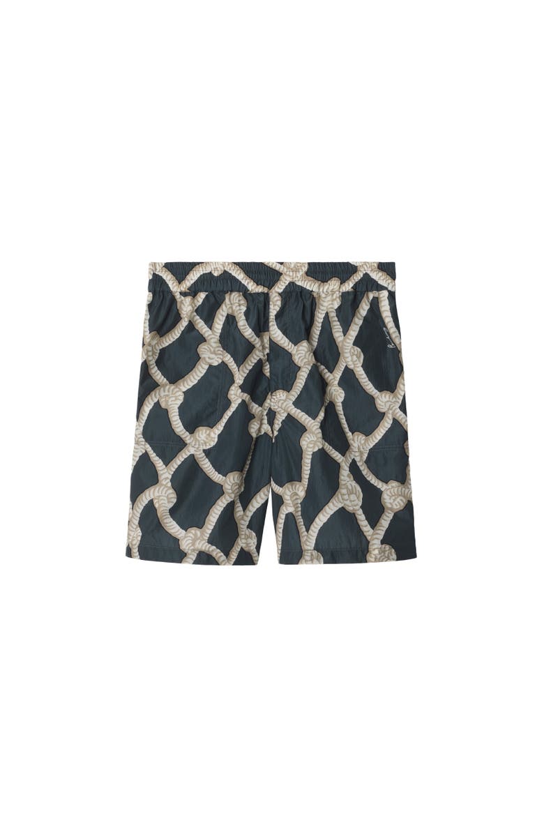 Burberry Knot Nylon Shorts, Alternate, color, Magnet