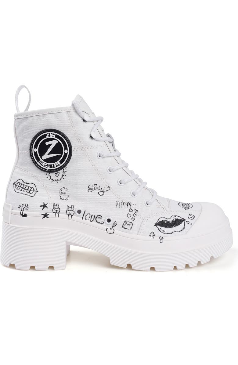 ZIGI Belisa Platform High Top Sneaker, Alternate, color, Off White