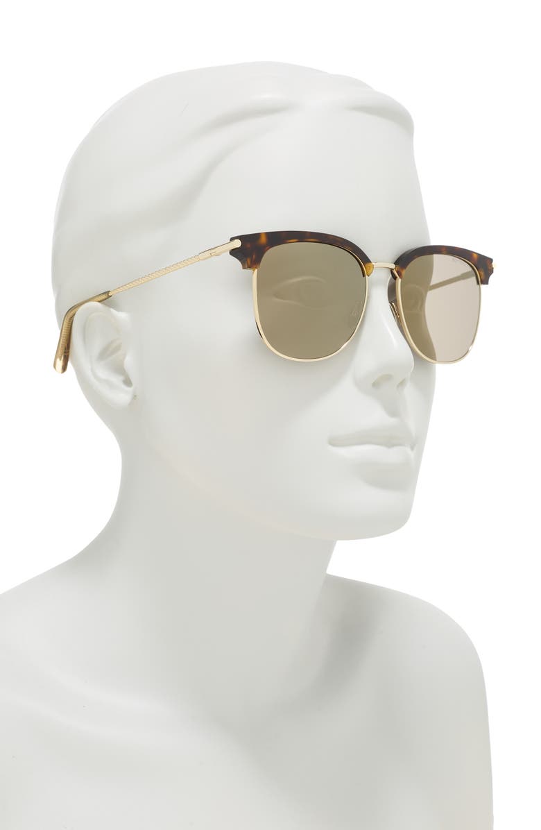 Bottega Veneta 53mm Round Sunglasses, Alternate, color,