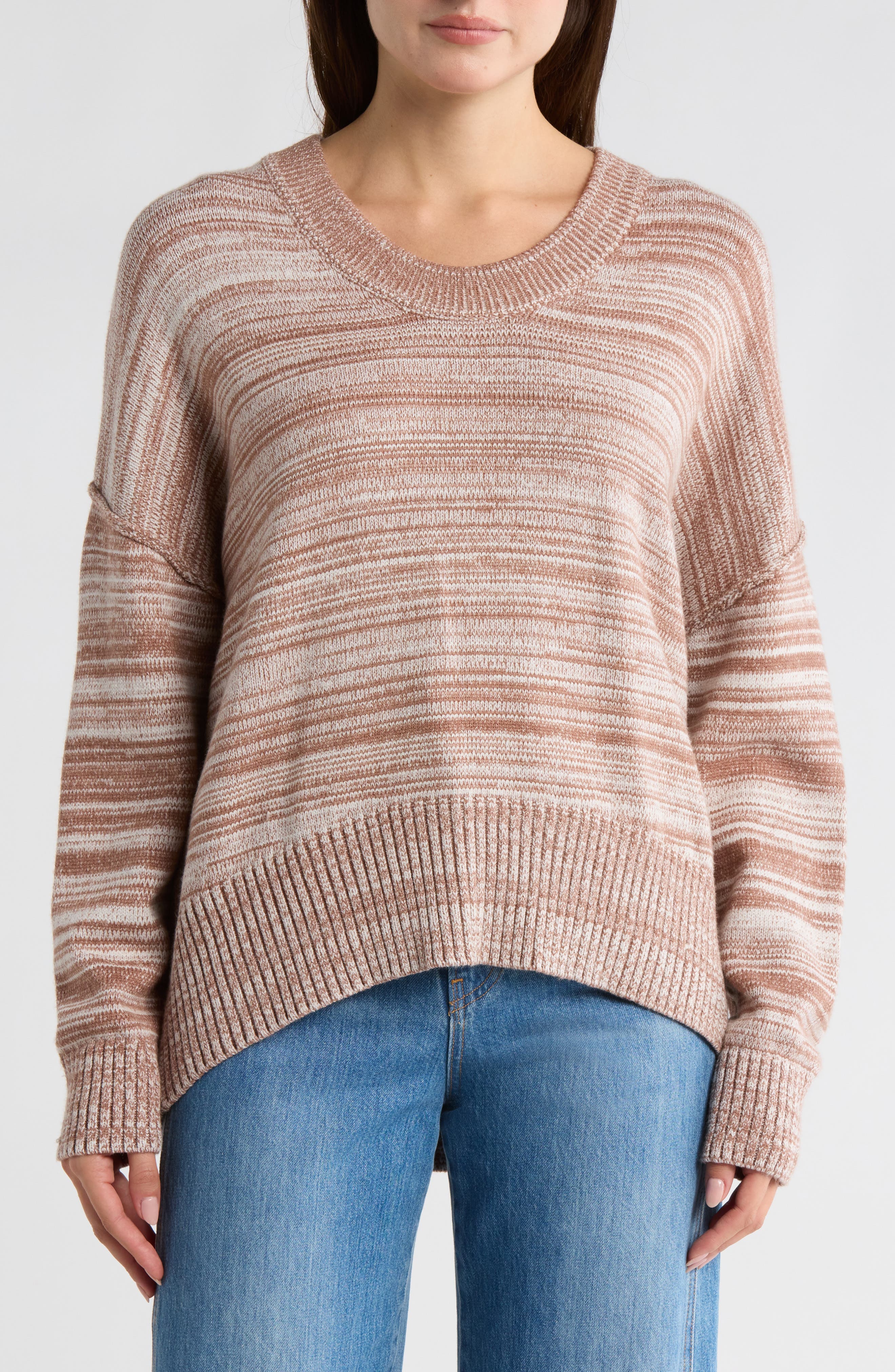 WISHLIST Mélagne Stripe Pullover Sweater