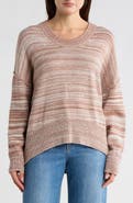 WISHLIST Mélagne Stripe Pullover Sweater