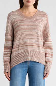 WISHLIST Mélagne Stripe Pullover Sweater