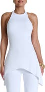 Naked Wardrobe Curved Hem Halter Top