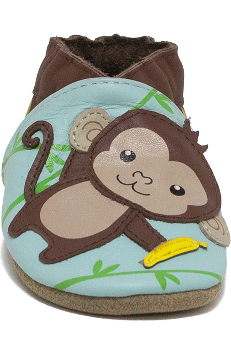 Robeez<sup>®</sup> Hanging Out Monkey Crib Shoe, Alternate, color,