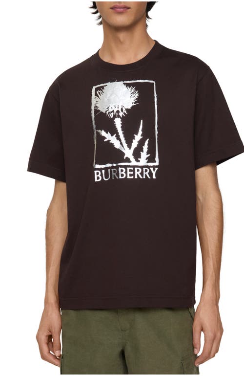 Burberry Thistle Cotton T-shirt In Black