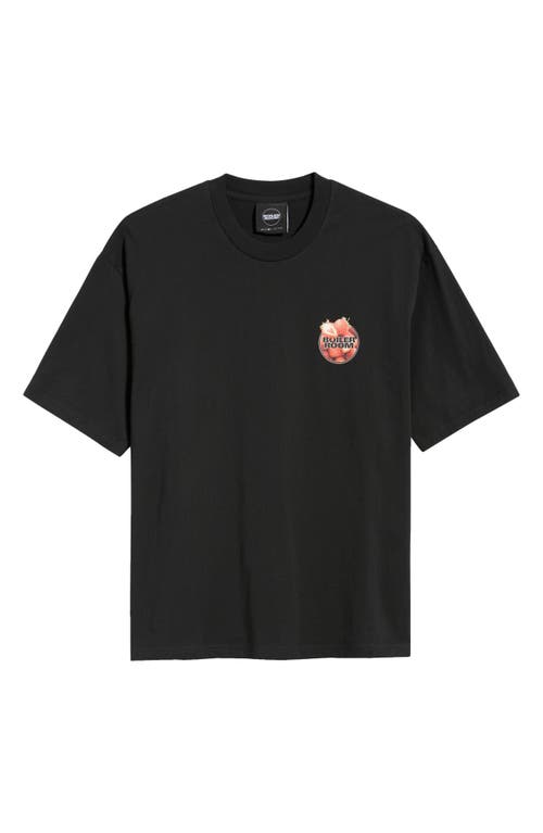 Boiler Room Strawberry Logo Graphic T-shirt In Black