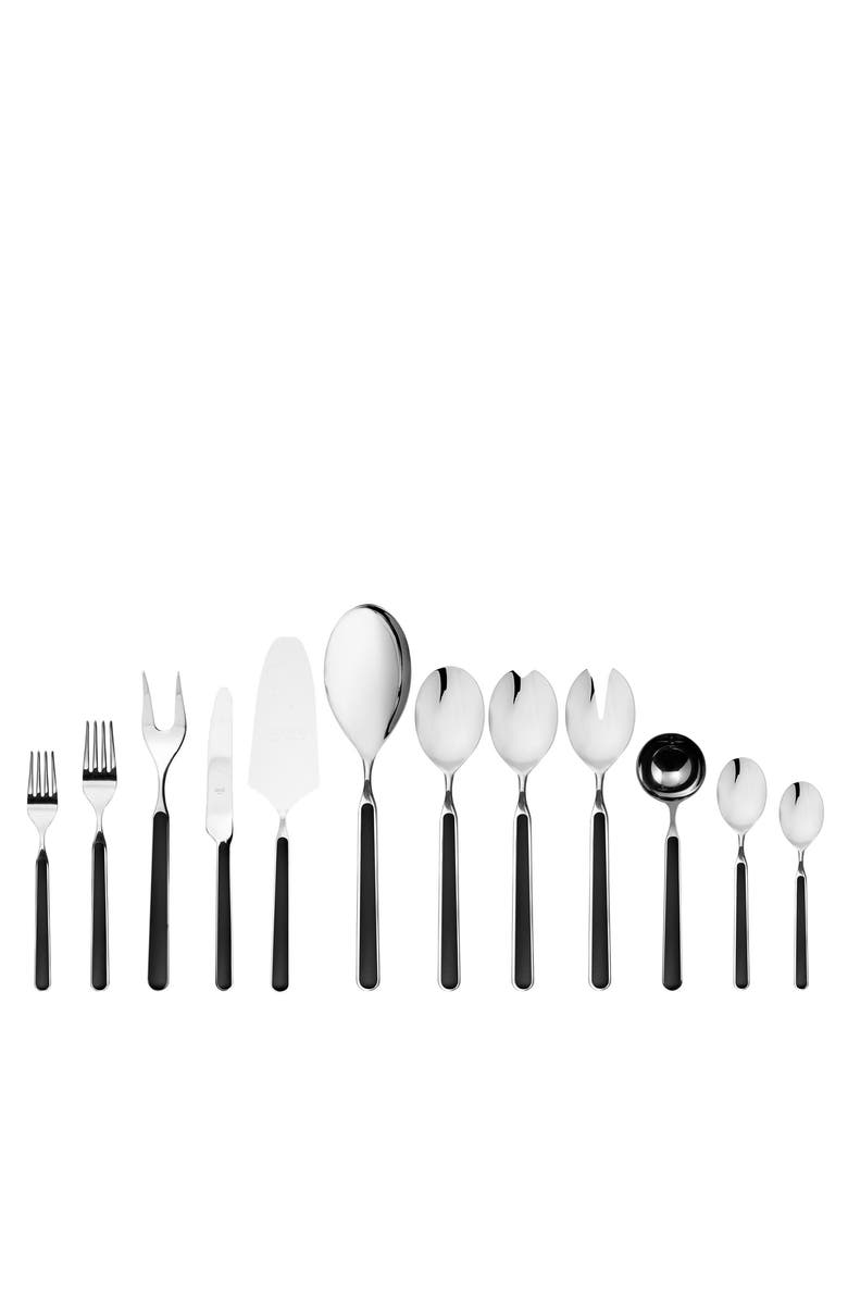 Mepra Fantasia Flatware Set - 67 Pieces, Main, color, Black