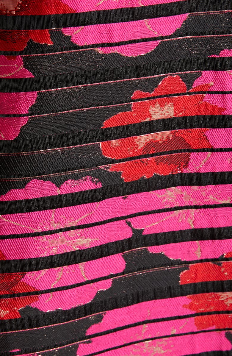 Badgley Mischka Collection Mixed Media High/Low Gown, Alternate, color, 