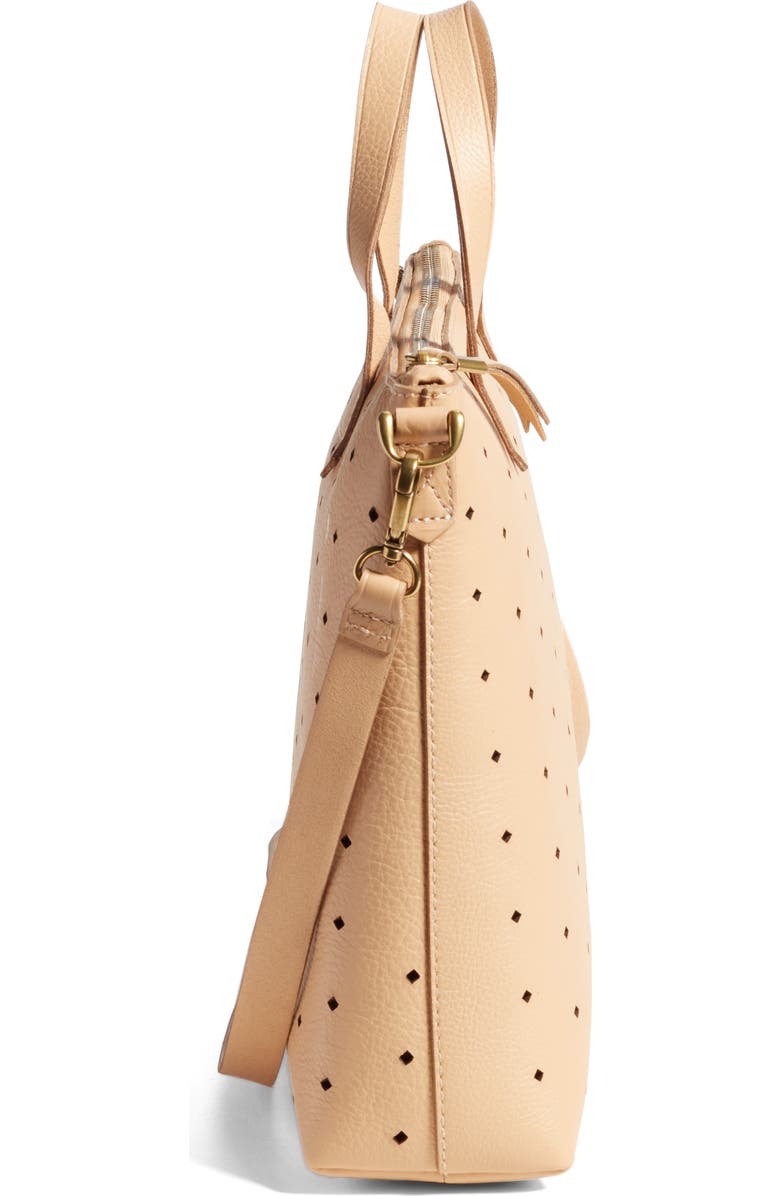 Madewell Mini Transport Perforated Leather Crossbody Bag, Alternate, color,