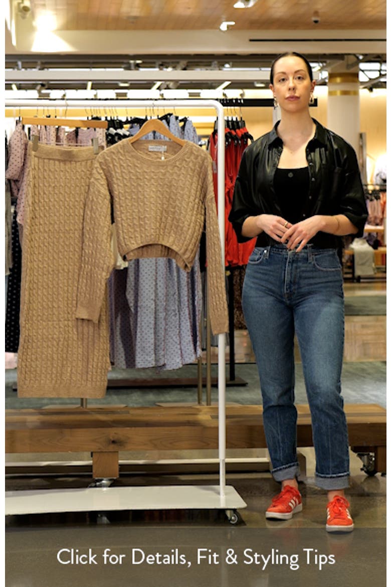 Reid Cable Knit Crop Sweater & Maxi Skirt Set video