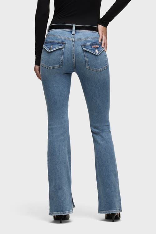 Hudson Jeans Barbara High-rise Bootcut W/ Flap In Blue