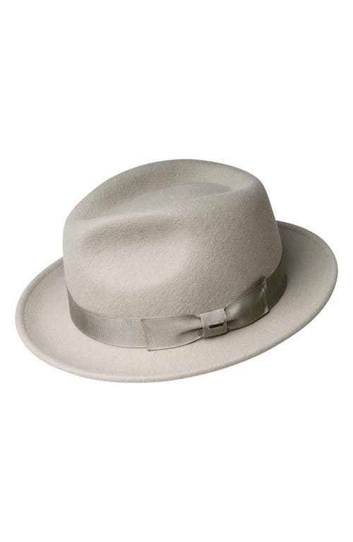 Bailey Maglor Wool Felt Fedora in Nickel 