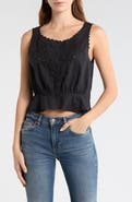 Re/Done Jerry Eyelet Tank