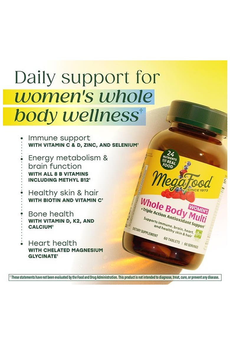 Whole Body Multivitamin For Women with Magnesium Glycinate, Biotin, Vegetarian, 60 Tablets, Alternate, color, None