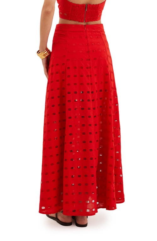 Vix Paula Hermanny Bea Eyelet Cover-up Maxi Skirt