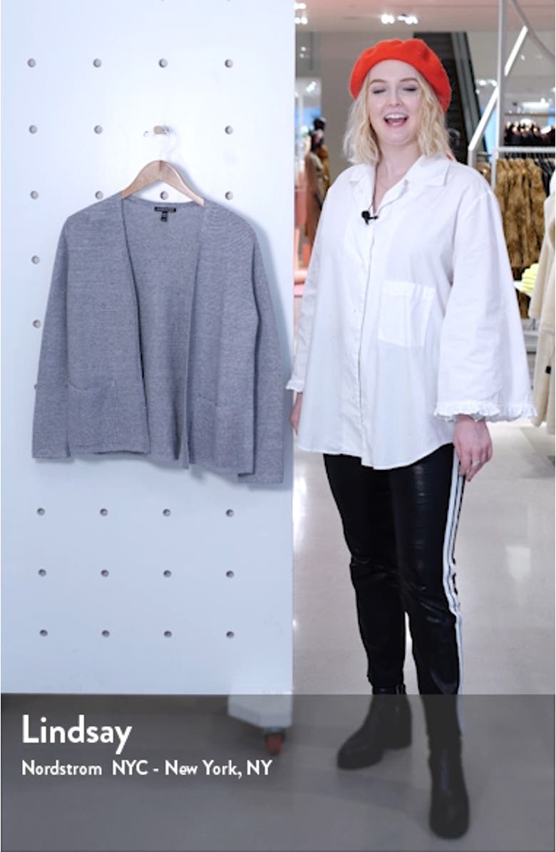 Ribbed Organic Linen & Cotton Cardigan, sales video thumbnail