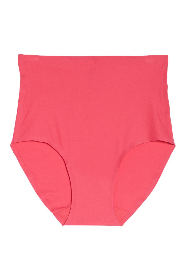 Soft Stretch High Waist Briefs, Alternate, color, LIPSTICK