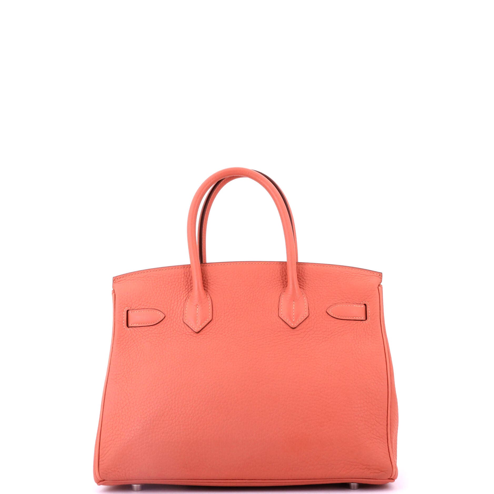 Pre-Owned Hermes Birkin Handbag Pink Clemence with Palladium Hardware 30, Alternate, color, 