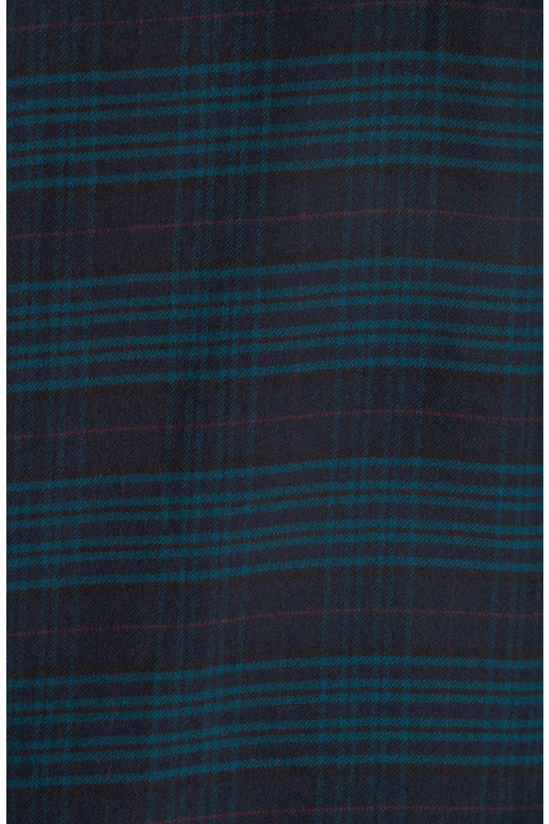 Plaid Flannel Shirt, Alternate, color, NAVY