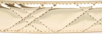 Brixton Metallic Quilted Belt