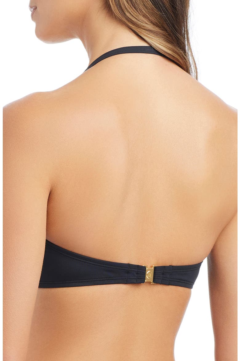 Bandeau Bikini Top, Alternate, color, BLACK