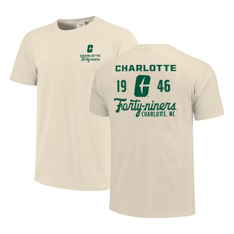 Men
s Cream Charlotte 49ers Comfort Colors Mascot Overlay T-Shirt