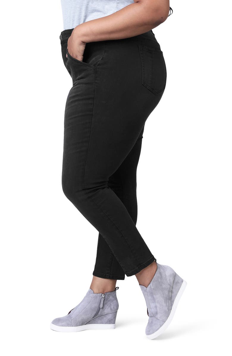 SLINK Jeans Pintuck High Waist Ankle Slim Jeans, Alternate, color, Shyla