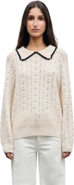 GERARD DAREL Roca Long Sleeve Collared Jumper