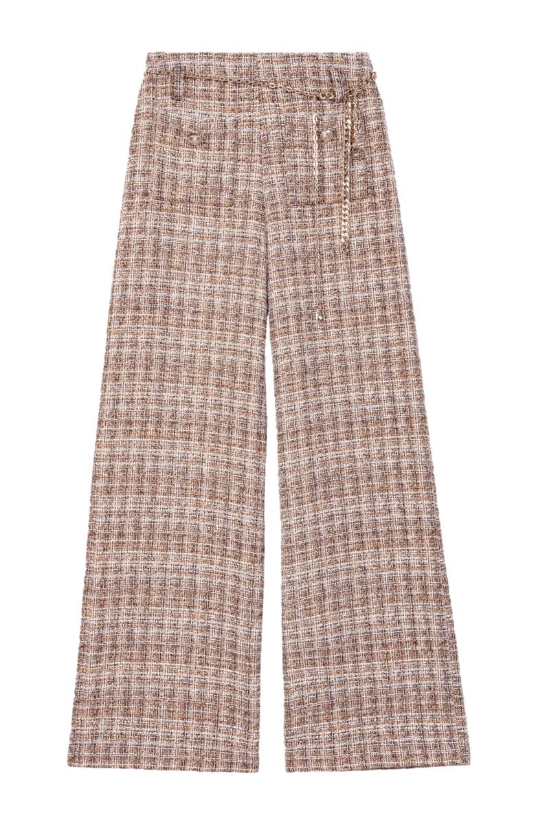 maje Tweed trousers, Alternate, color, 