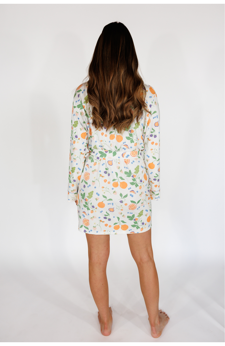 In My Sundays Short Robe, Alternate, color, Summer Spritz