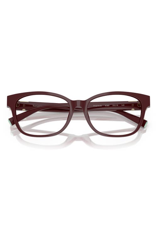 Tiffany & Co . 55mm Pillow Optical Glasses In Brown