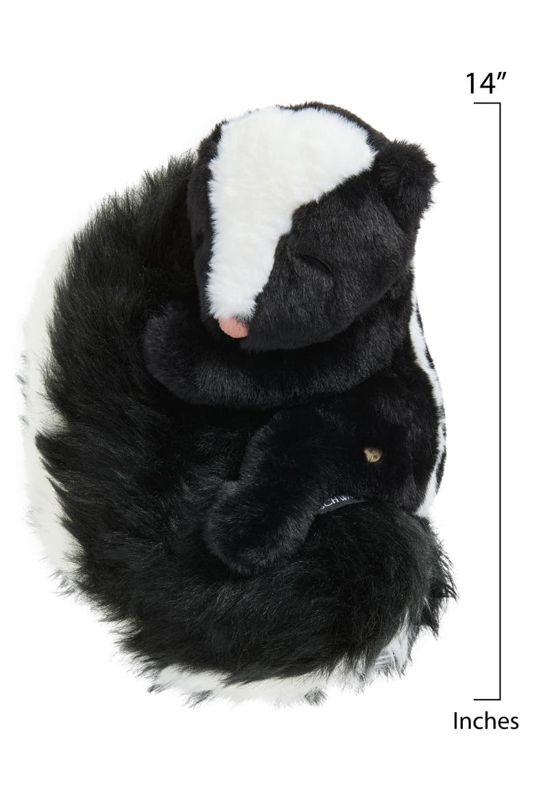 Big Tails Skunk Plush Stuffed Animal, Alternate, color, BLACK