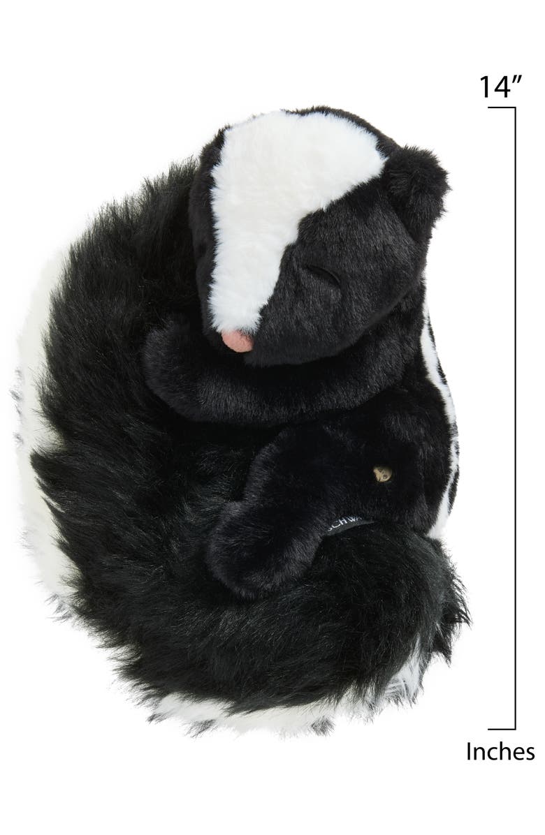 FAO Schwarz Big Tails Skunk Plush Stuffed Animal, Alternate, color, Black