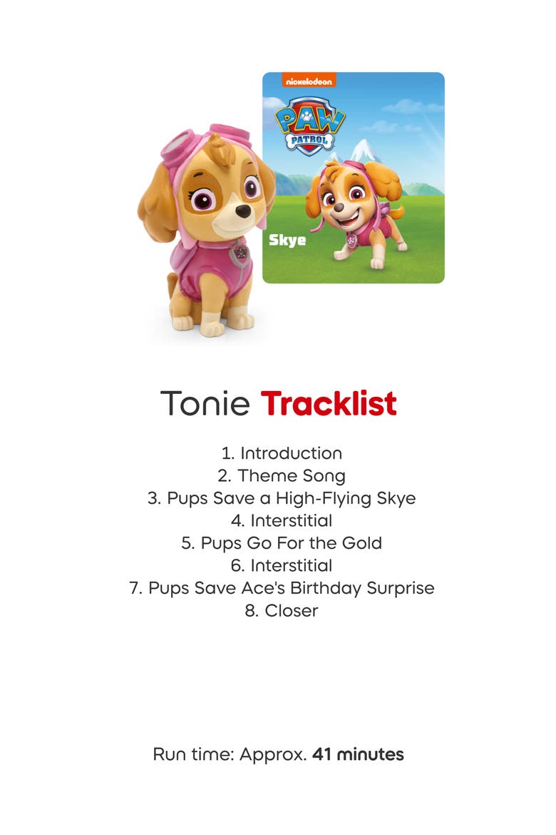 Toniebox 2 with 3-Pack PAW Patrol Characters Bundle, Alternate, color, SUNSET RED