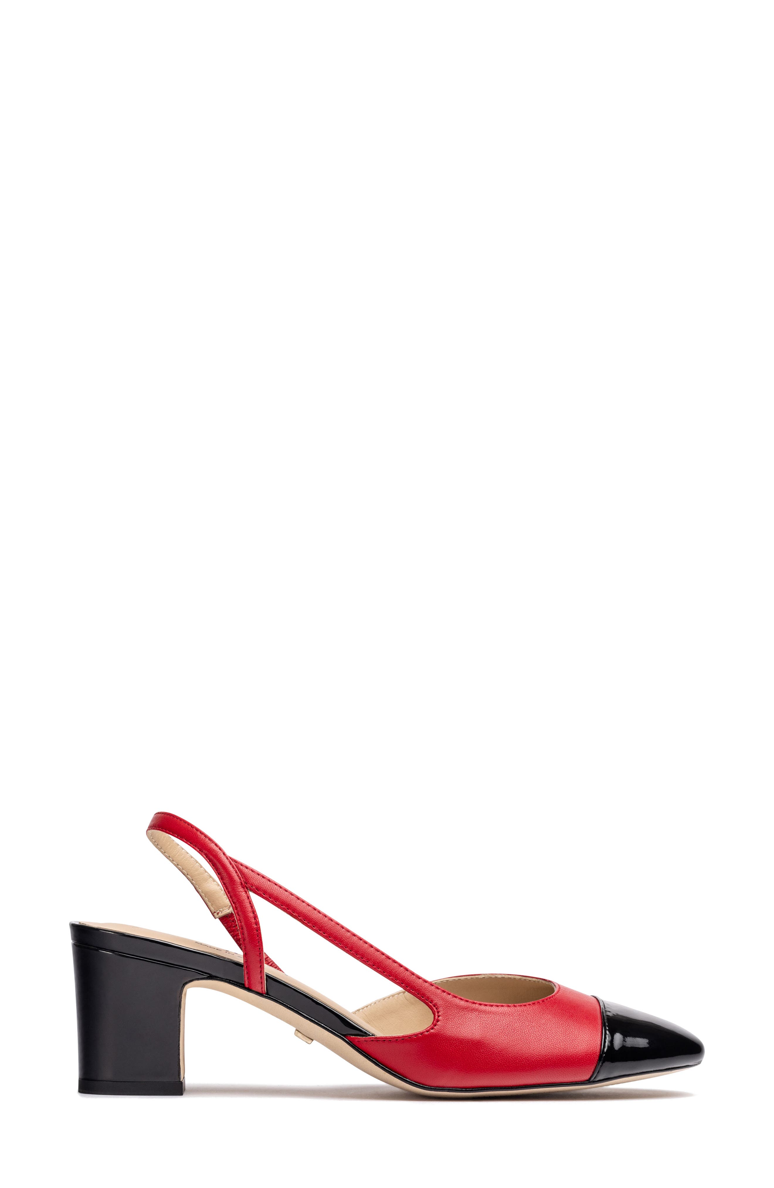 Daniela Slingback Pump, Alternate, color, BLACK/ RED COMBO