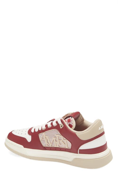Shop Amiri Classic Low Top Sneaker In Deep Red
